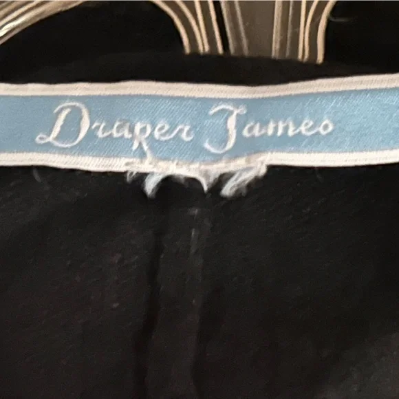 Cute Draper James Black Poncho with White Trim - Picture 5 of 7